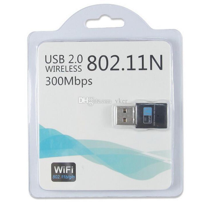 300mbps USB Wifi PC Laptop Wireless Adapter Blue Shopee Malaysia