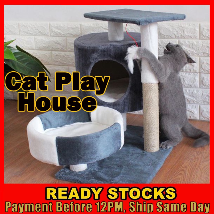 Buy BIG Cat Tree Play Bed Scratcher House Toy For Kitten Rumah 