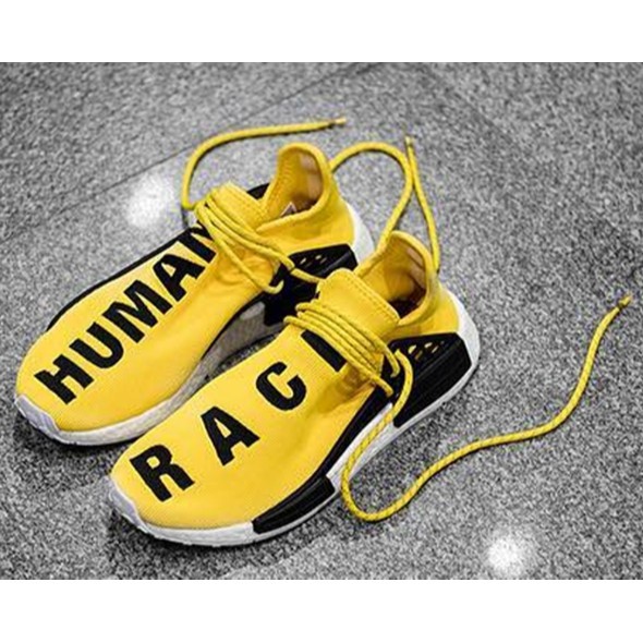 human race shoes yellow