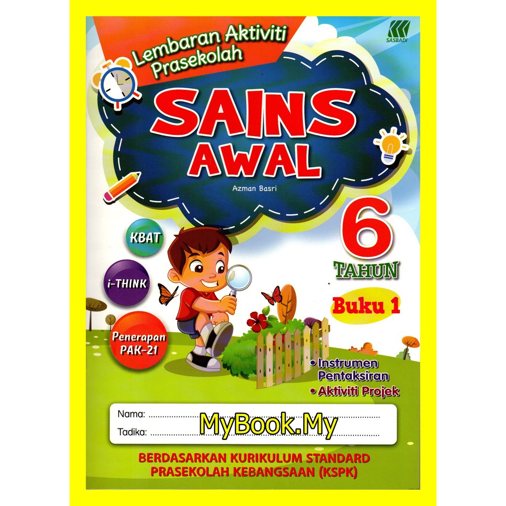 MyB Buku Latihan : Lembaran Aktiviti Prasekolah - Sains Awal Buku 1 (6 ...