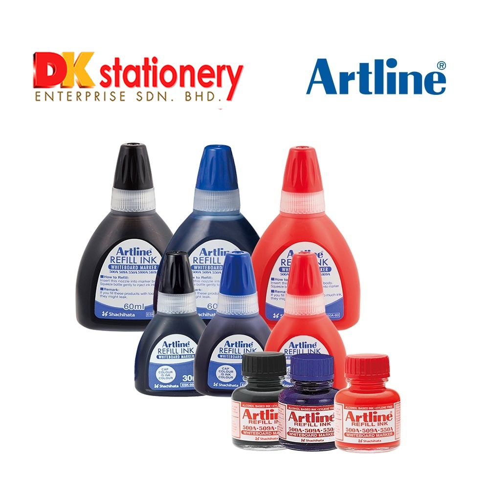 Artline Whiteboard Marker Refill Ink I 20ml 30ml 60ml Shopee Malaysia