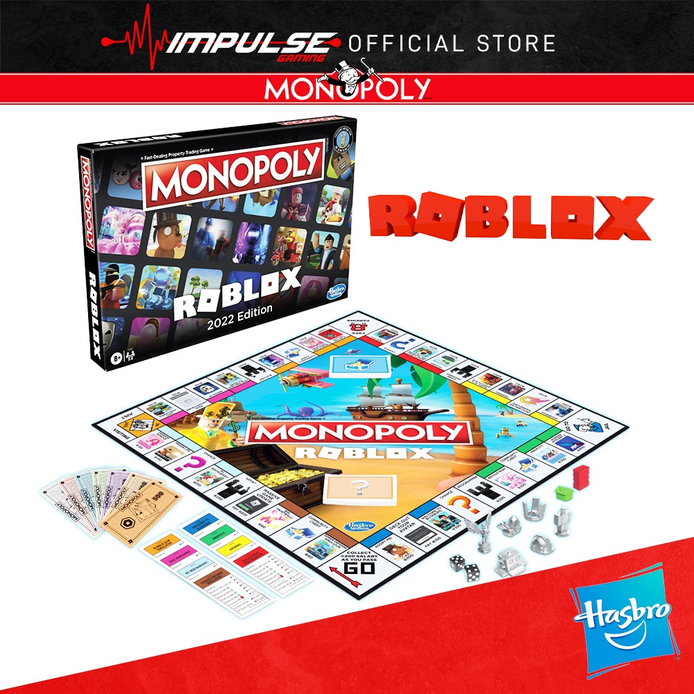 Hasbro Monopoly Board Game Roblox 2022 Edition Shopee Malaysia