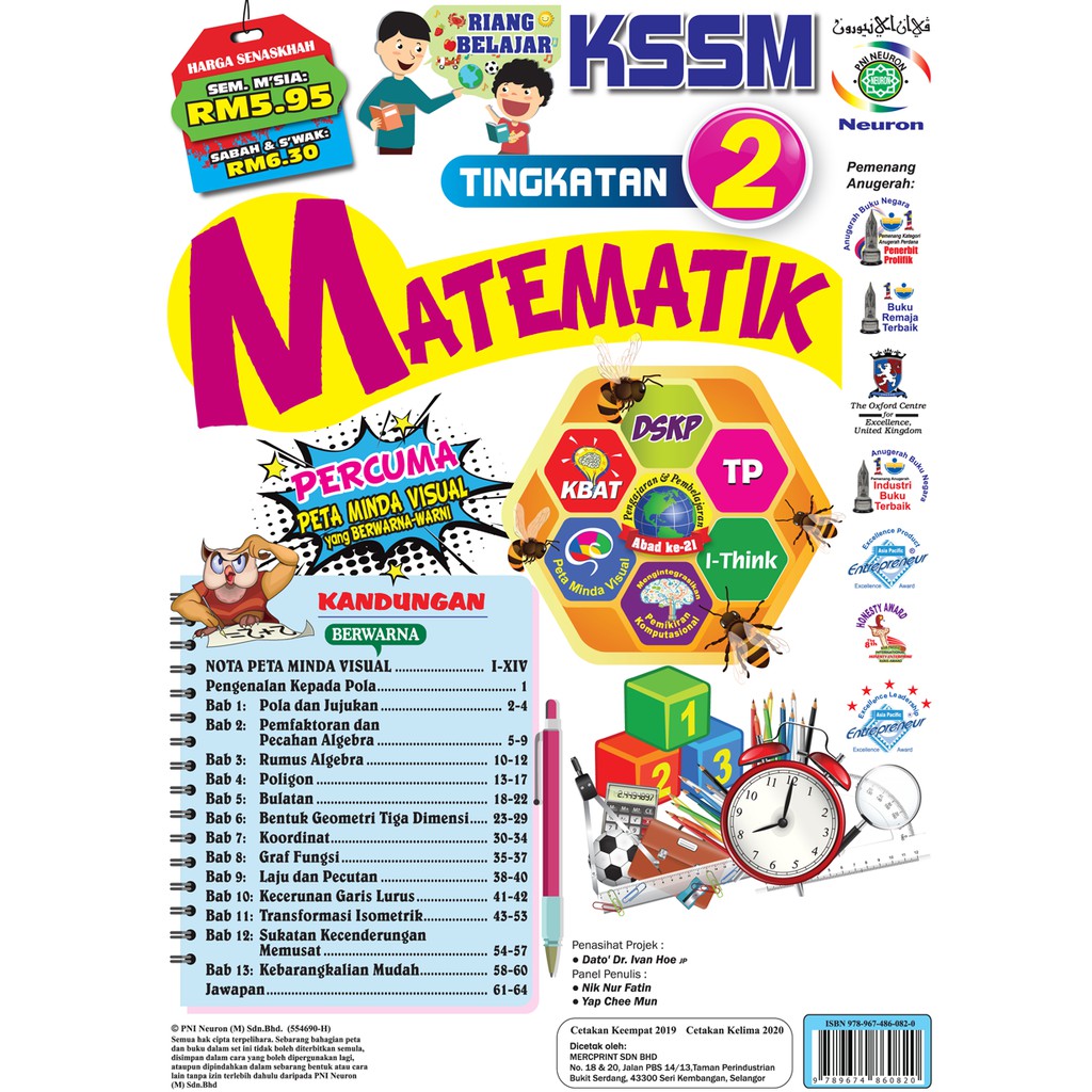 Riang Belajar KSSM Matematik Tingkatan 2 (Buku Latihan ...
