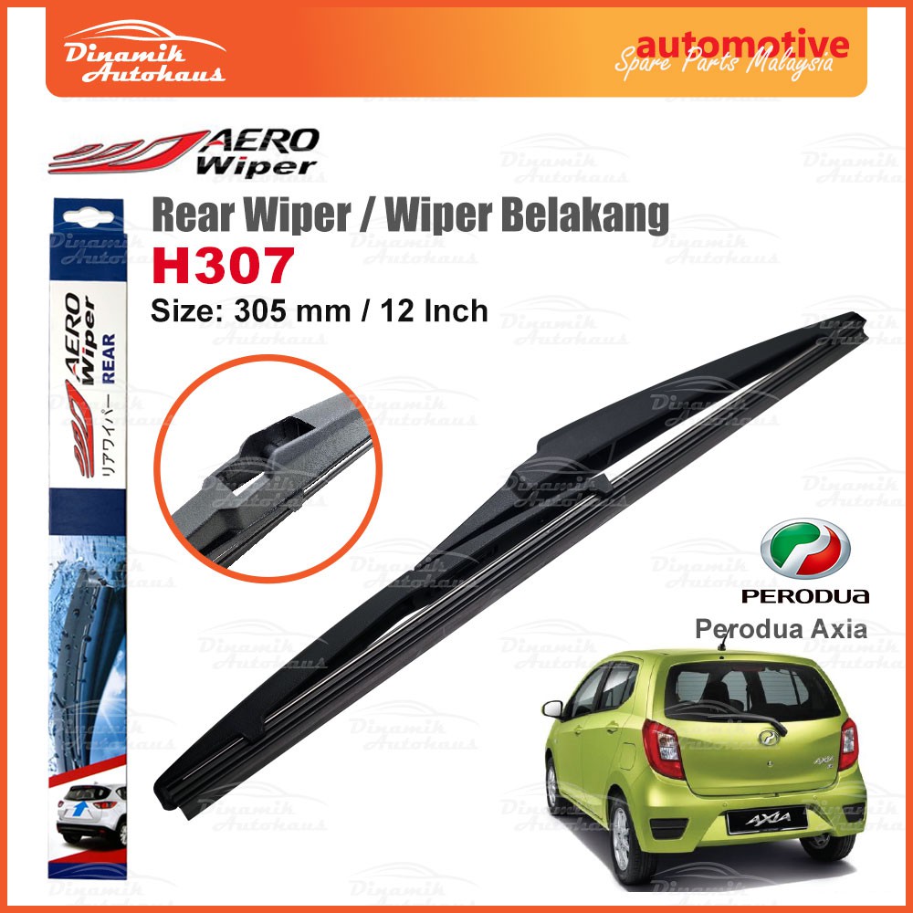 Perodua Axia Car Windscreen Rear Belakang Wiper Blade 12 Inch  Aero