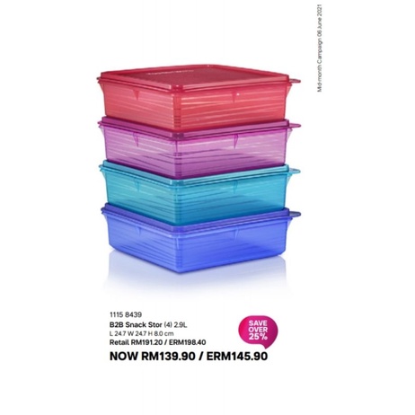 Tupperware B2B Snack Store 2.9L 