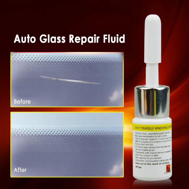 DIY Heavy Gam Cermin Kereta 1 Set Auto Glass Nano Repair Liquid Car Window Crack Chip Tool Kit Ubat - Image 4