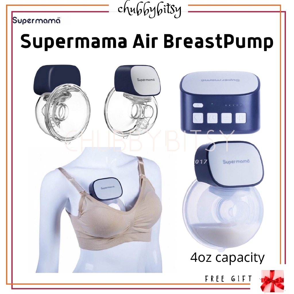 ORIGINAL Supermama Air Portable Handsfree Breast Pump Silent, USB