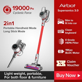 Image of Airbot Supersonics Cyclone Cordless Portable Car Vacuum Cleaner (19kPa) [12 Months Warranty]