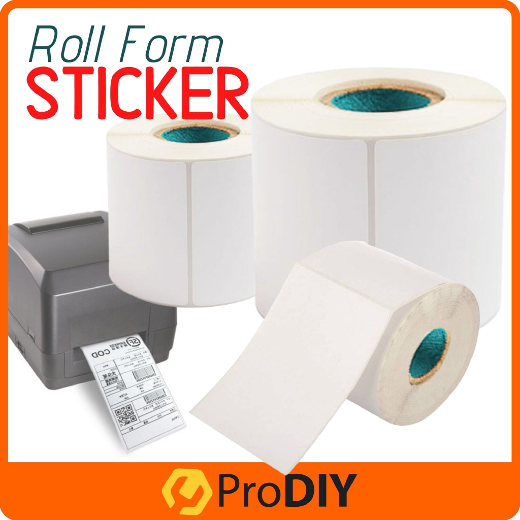 Thermal Roll Form for Sticker Barcode Waybil Shipping Label Penghantaran
