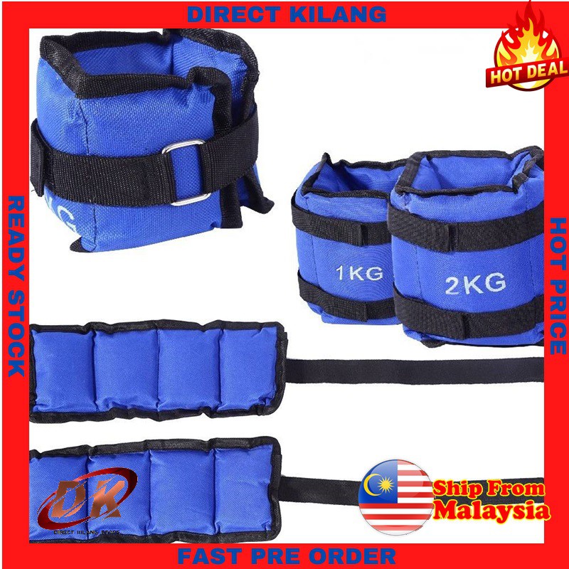 Leg Sand Bag Ankle Weights Legging Protector Sandbags Running Sports Track Wrist Arm Leg Exercise Beg Pasir Pemberat