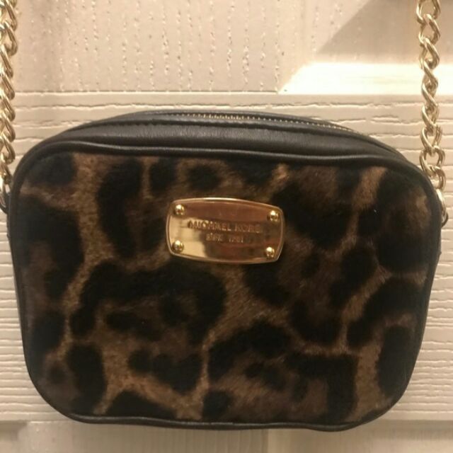 michael kors leopard crossbody