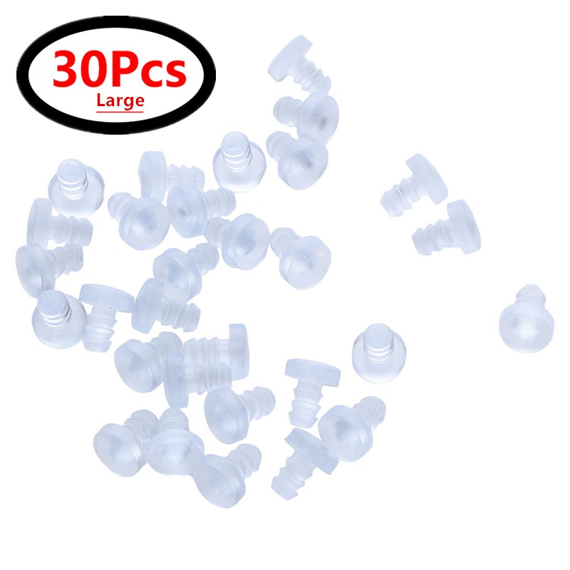 30 Pieces Clear Rubber Glass Table Top Spacers Anti Collision Embedded