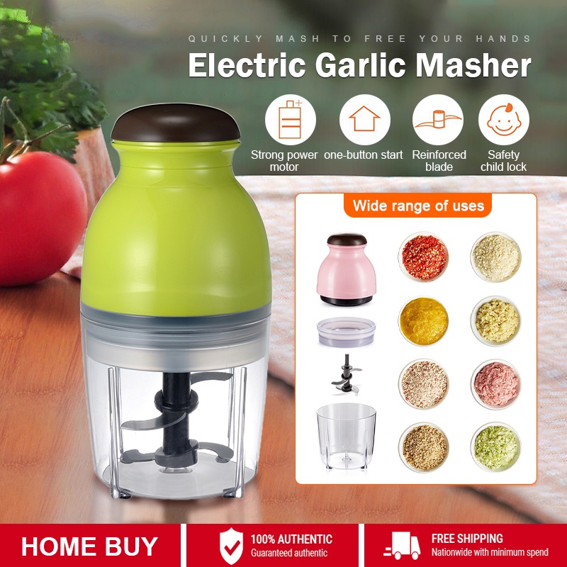 Ready Stock Mini Electric Blender Capsule Cutter Chopper Baby Food Processor Chopper Meat Grinder Pengisar Serbaguna