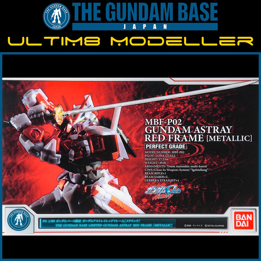 Gundam Base Limited Pg 1 60 Gundam Astray Red Frame Metallic Shopee Malaysia