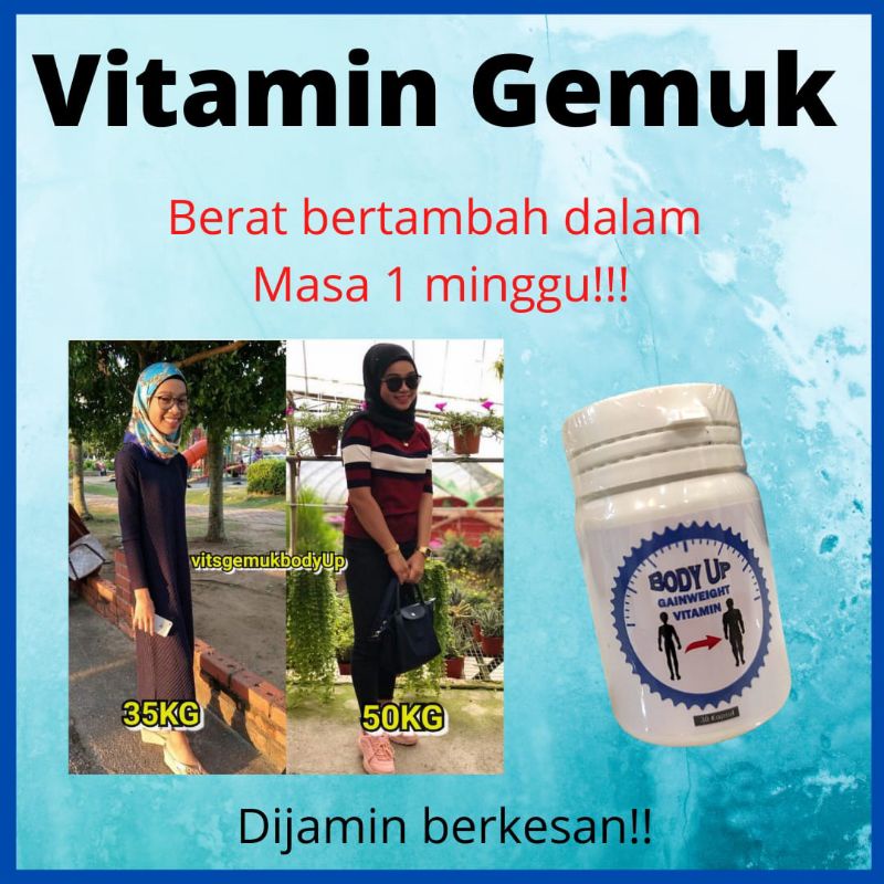 Buy Ubat Gemuk Vitamin Super Gemuk Body Up Obat Gemuk Vitamin Tambah Berat Badan Vitamin Super Gemuk Vitamin Gemuk Badan Seetracker Malaysia