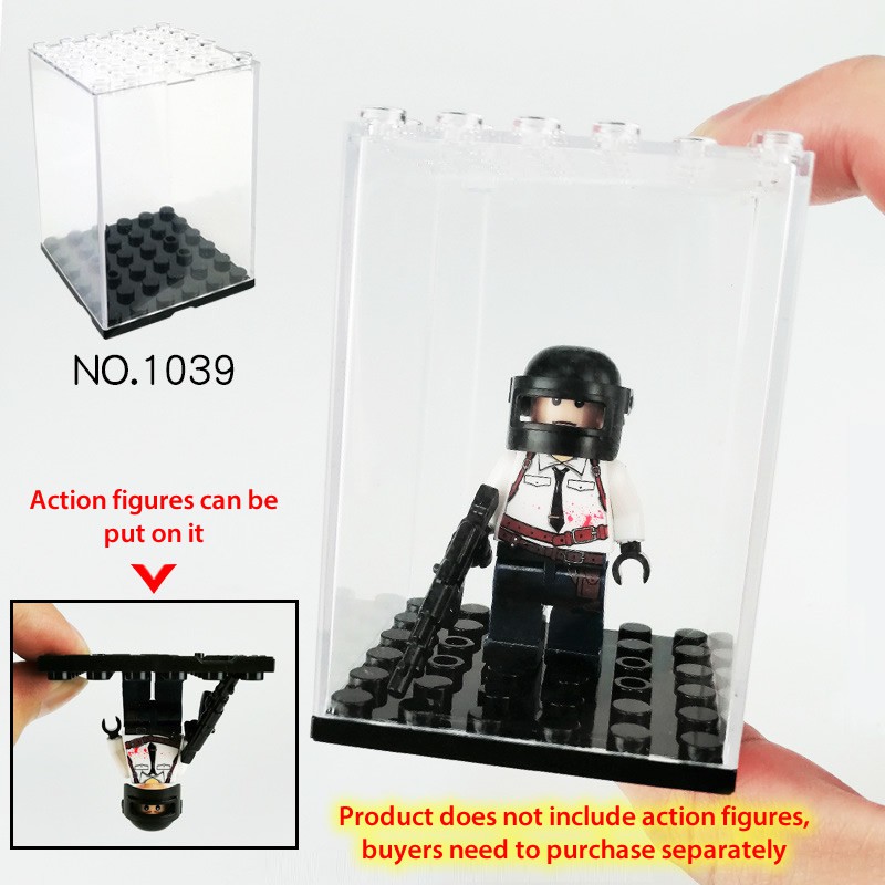 Building Blocks Minifigures dustproof transparent cover display box Lego Minifigure Display Case