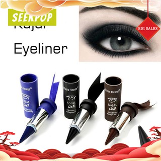 Gel 3 Colors Waterproof Smoky Eyes KAJAL Eyeliner Solid Thick Black Bold Eyes Liner Gel Pencil Makeu