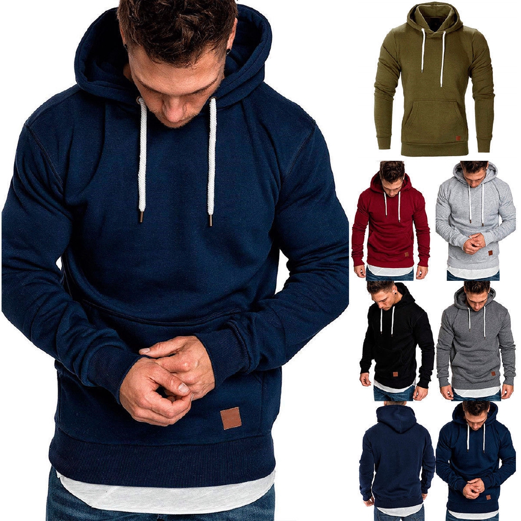 slim fit hooded sweatshirt