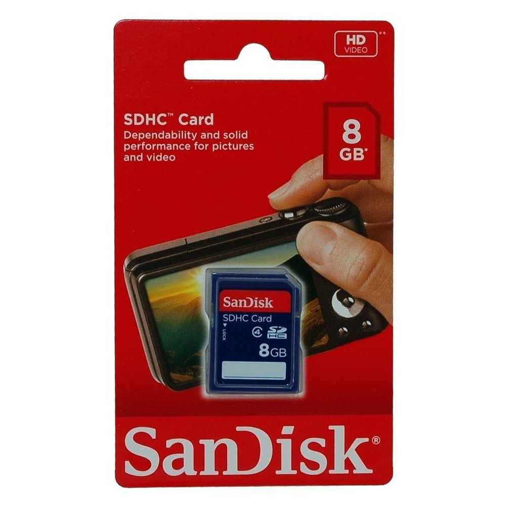 Original New SanDisk 8GB SD SDHC Memory SD Card for Camera ( Ready