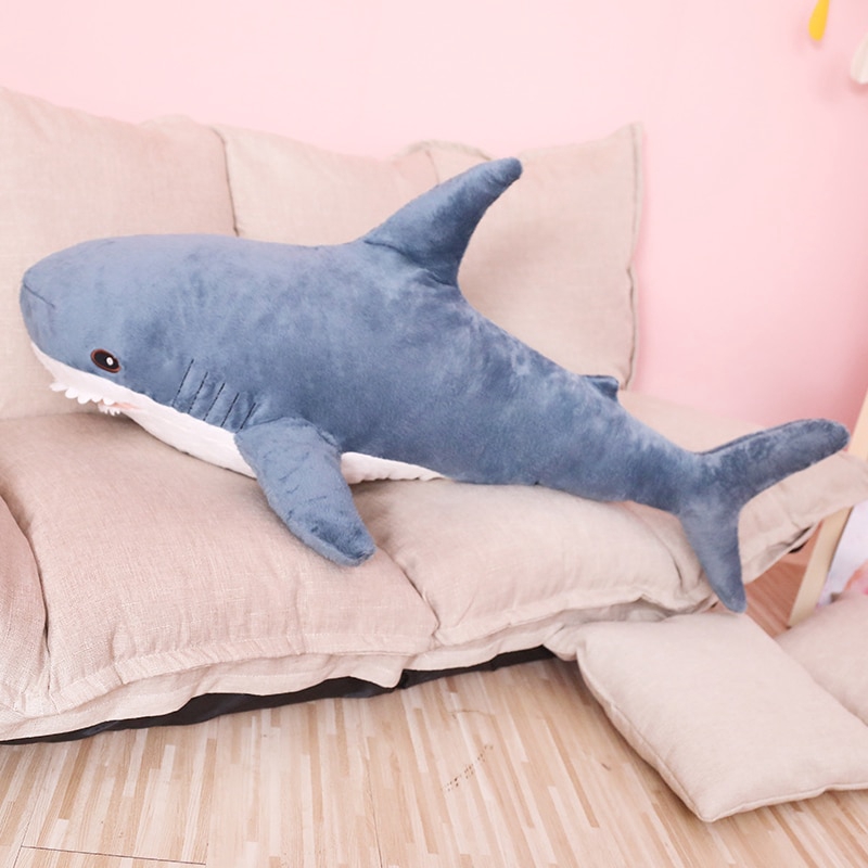 80/100cm Giant IKEA Baby Shark Toy Soft Plush Sfuffed Doll Mainan Kanak