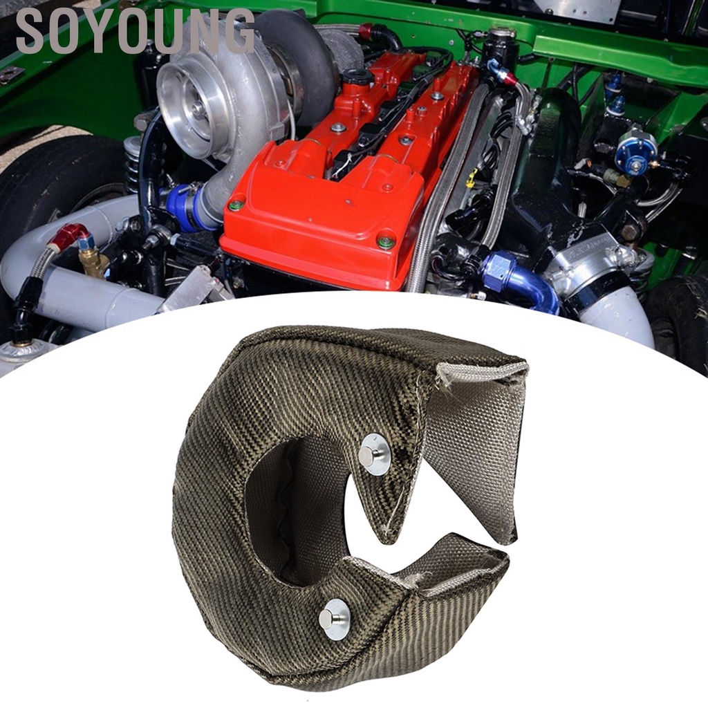 Turbocharger Heat Shield Single Titanium Turbo Heat Shield Blanket Barrier Turbo Charger Cover forT3/T25/T28/GT25/GT28/GT30/GT32/GT35/GT37/CT26 Small and Medium or Other T3 Turbocharger 