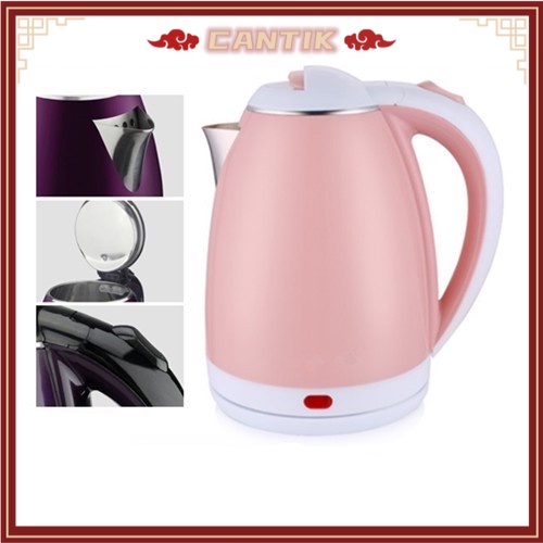 READY STOCK Stainless Steel Electric Automatic Cut Off Jug Kettle hot Jug Kettle Hot Water Cerek