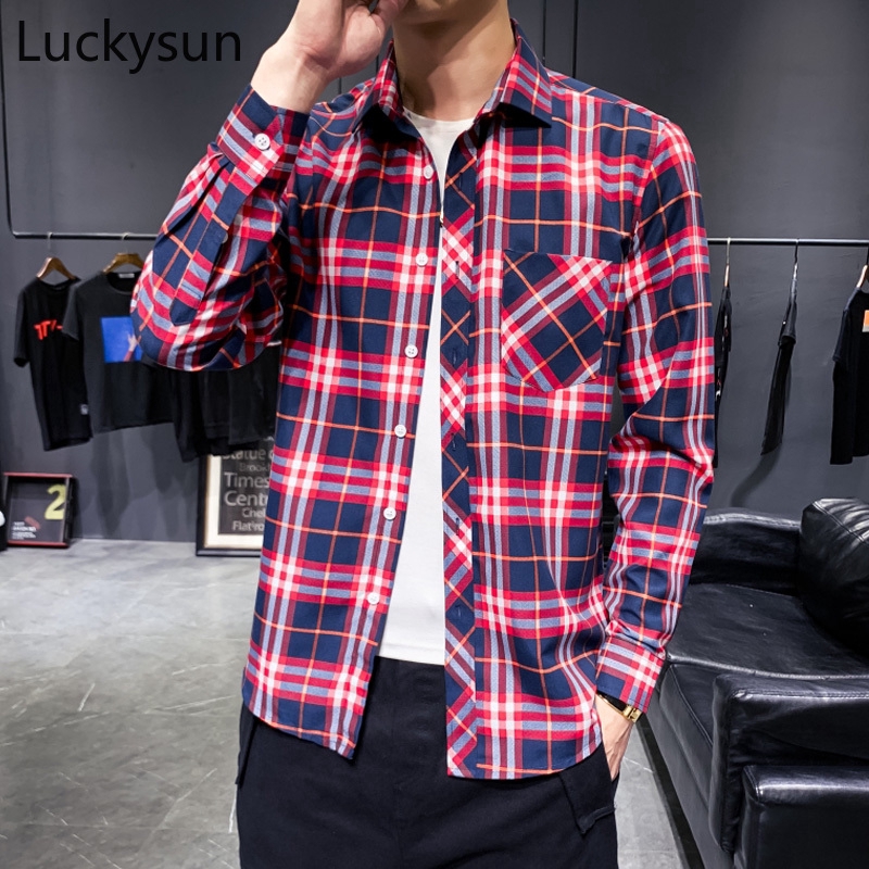 business casual checkered shirt