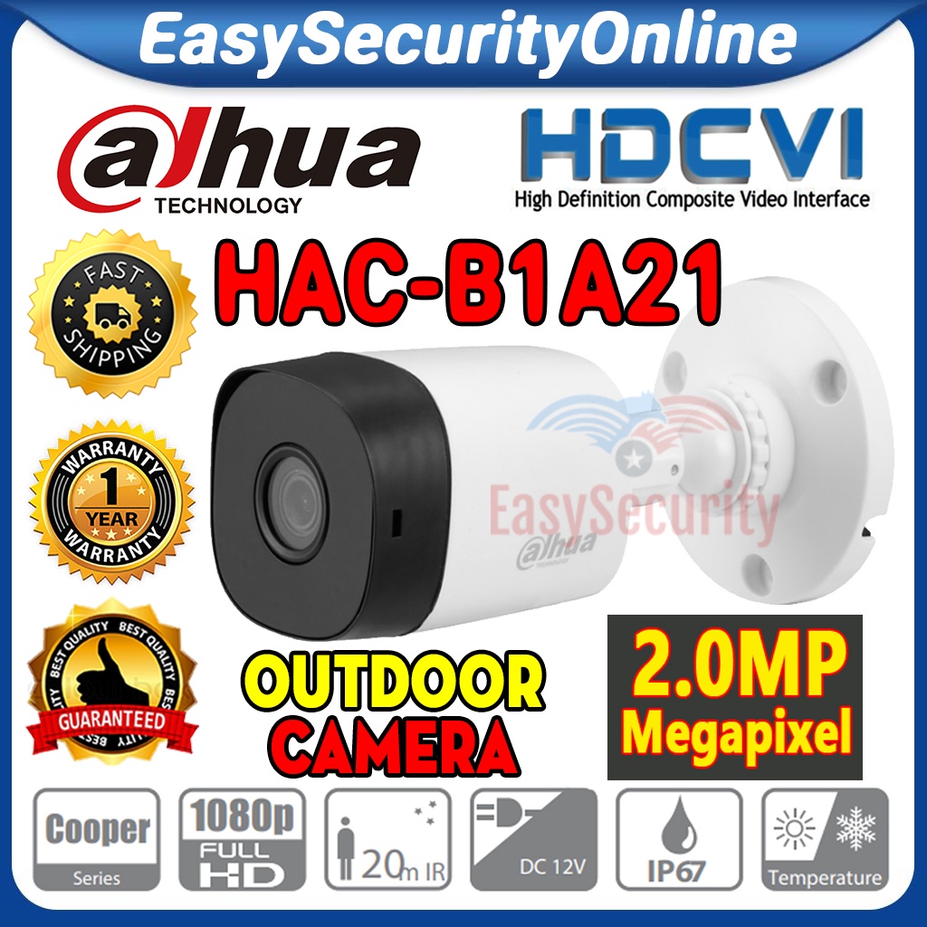 Dahua Mp P Full Hd Outdoor Ir Bullet Cvi Camera Dh Hac B A Cctv