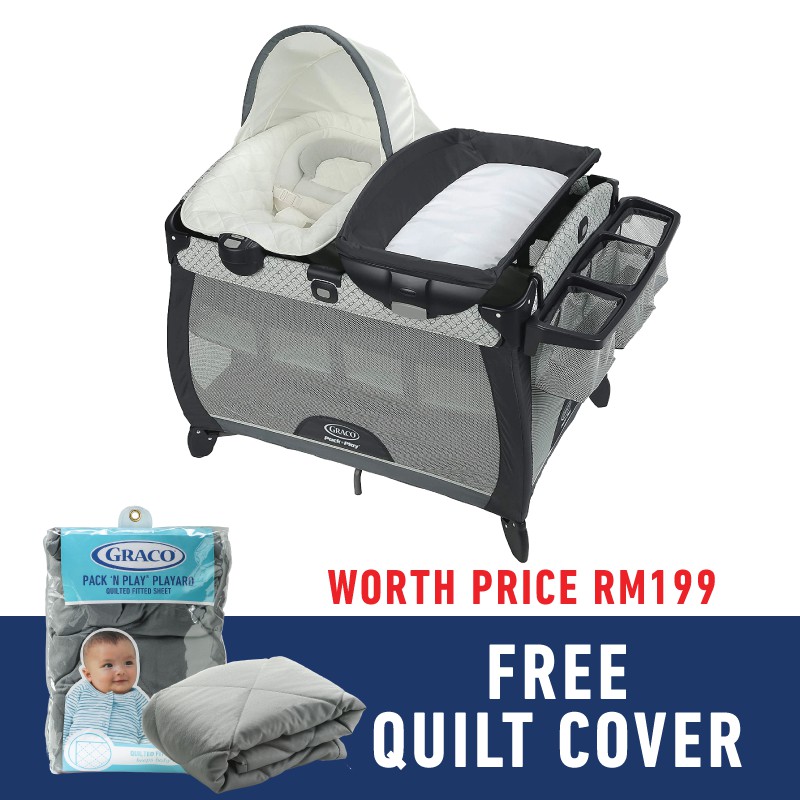 Graco Pack 'N Play Quick Connect Portable Seat Deluxe Playard With