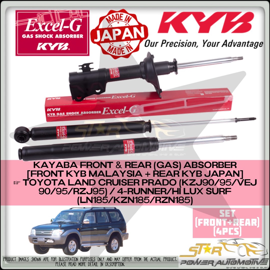 KAYABA KYB EXCEL G Toyota Land Cruiser Prado KZJ95 RZJ95 / Hilux Surf ...