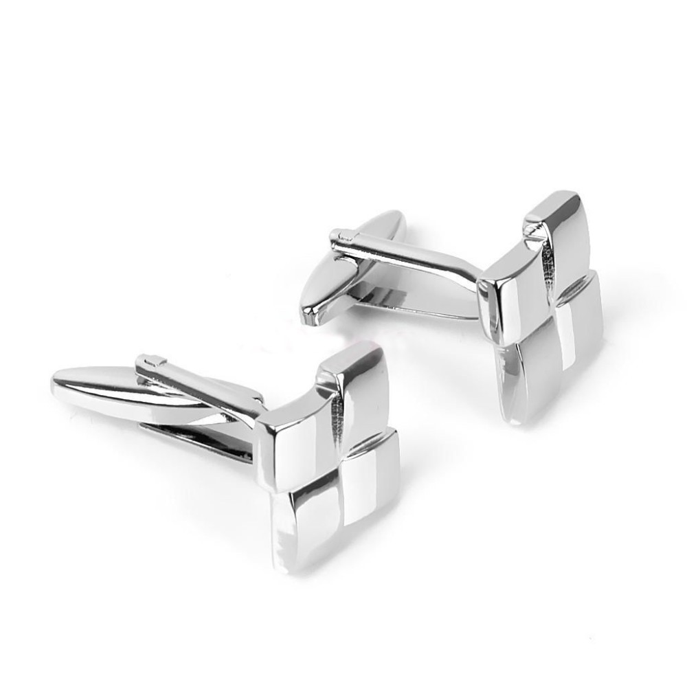 Cindiry Men's Business Unique Cufflinks - Silver (1 Pair) | Shopee Malaysia