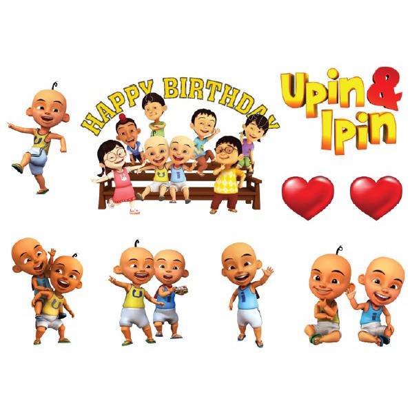 UPIN IPIN High Quality Paper Cake Topper Kek Cake Decor Cupcake Topper