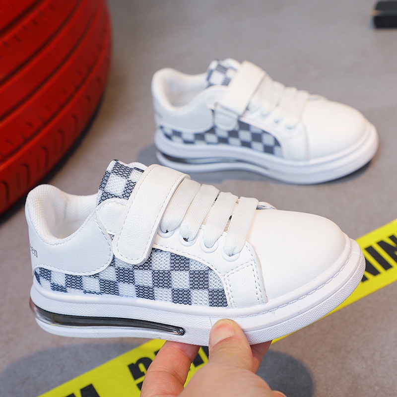 Girls' White Shoes 2022 Spring Summer Breathable New Style Children's Sneakers Primary School Students Boys Sports