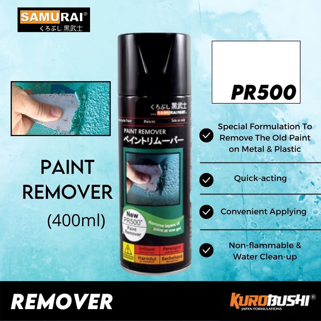 Samurai Spray Paint PR500 Paint Remover (400ml) Aerosol Cat Remover