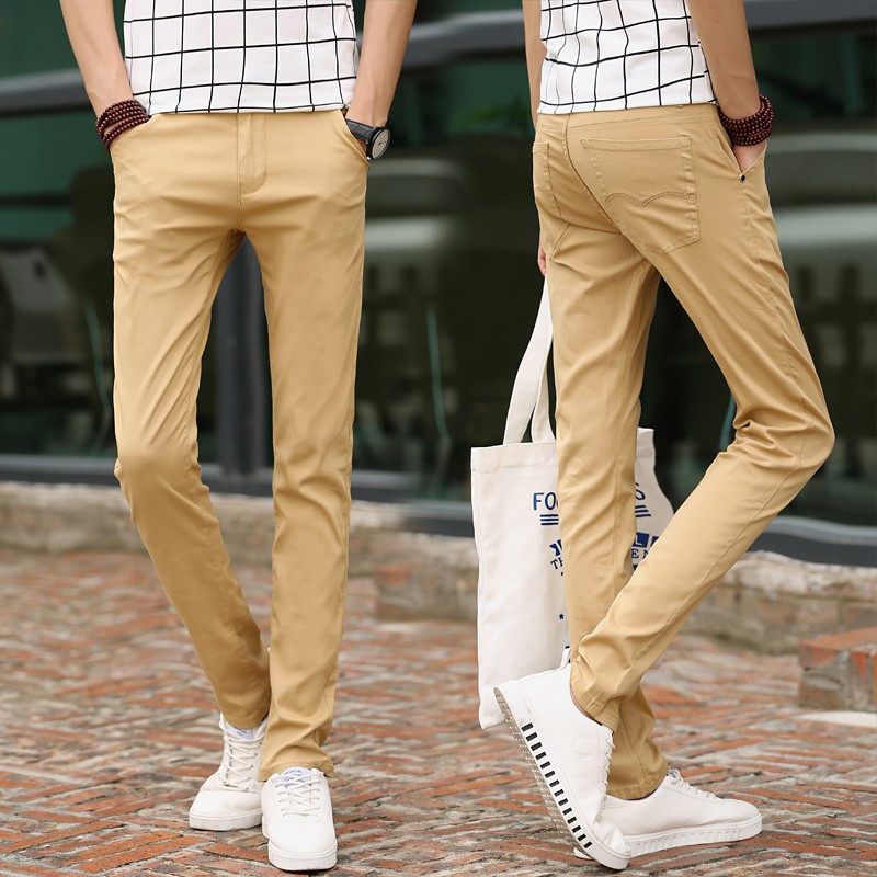 mens skinny khaki chinos