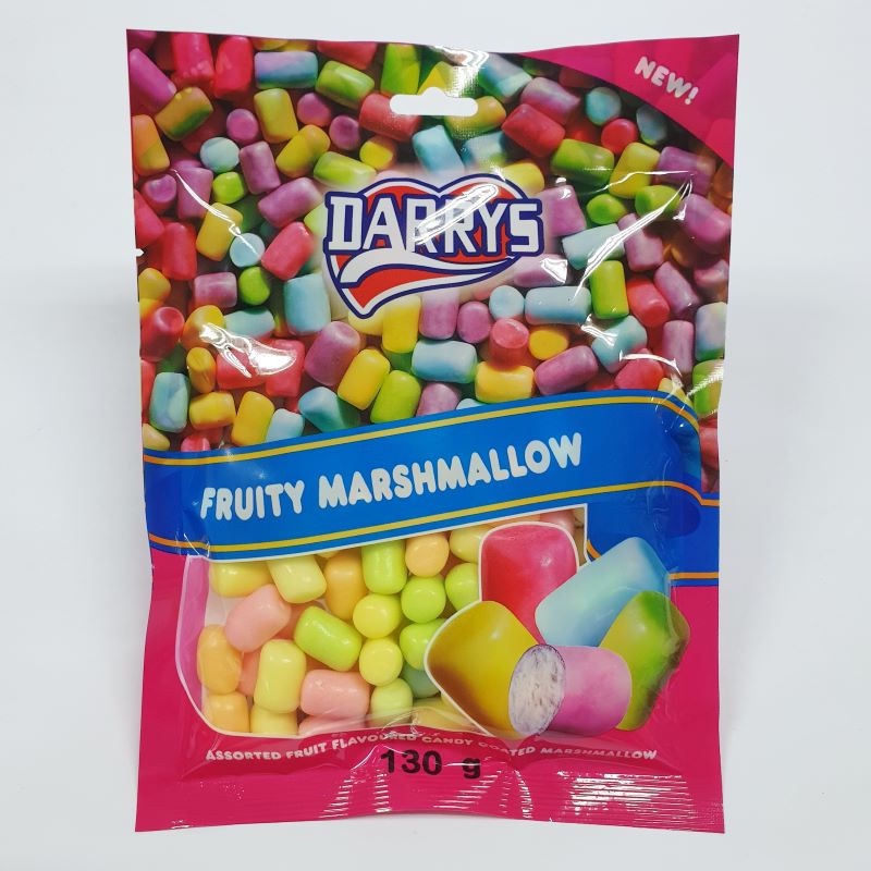 HALAL Darrys Assorted Fruit Flavoured Chewy Candy Coated Marshmallow