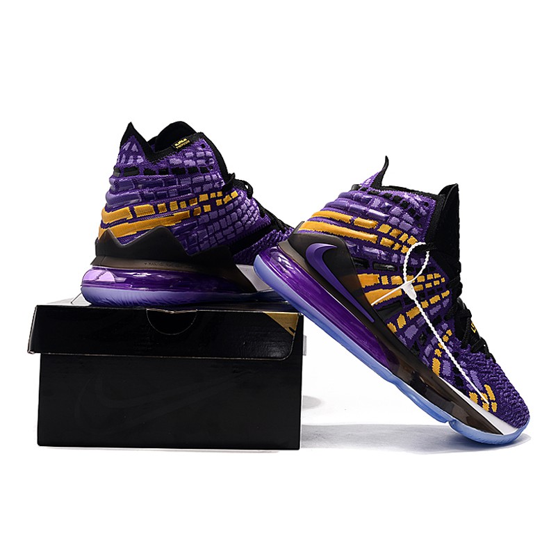 lebron 17 purple black