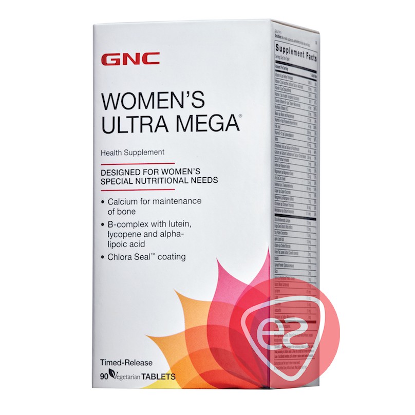 GNC WOMEN'S ULTRA MEGA TIMED-RELEASE VEGETARIAN TABLET 90S | Shopee ...