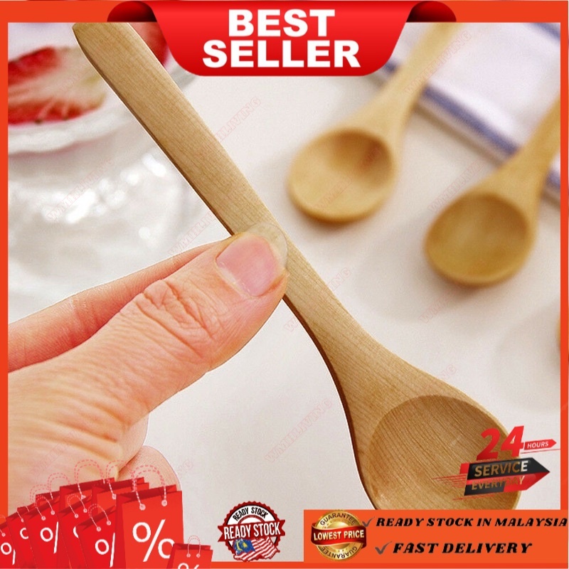 READY STOCK1Pcs Set Bamboo Wooden Cooking Tools Utensil Kitchen Spatula Spoon Mixing