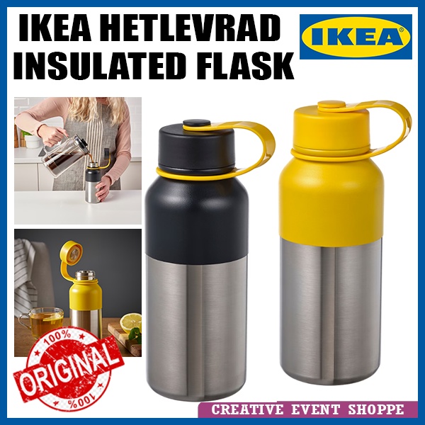 IKEA HETLEVRAD Insulated Flask Stainless Steel Thermal Flask / Thermos