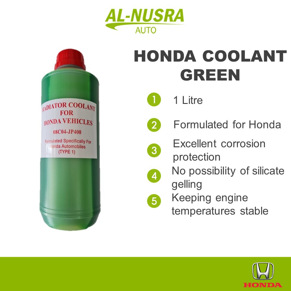 HONDA COOLANT GREEN 1L RADIATOR COOLANT CECAIR PENYEJUK RADIATOR (CITY