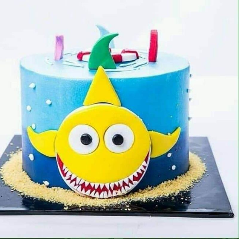 🐬🐬Cute Cake Baby Shark  Shopee Malaysia