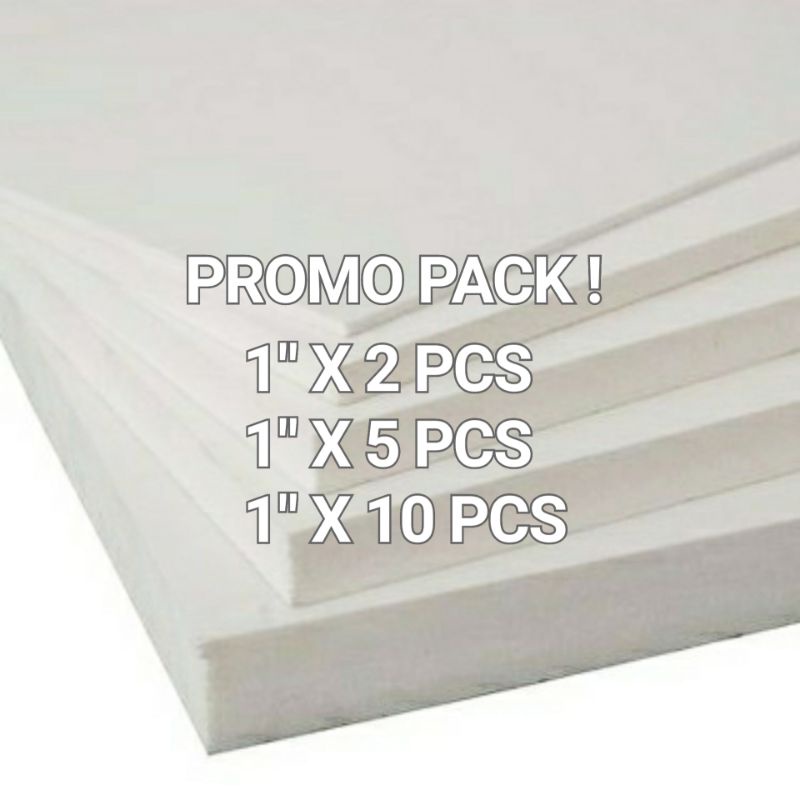 1 INCH THK (PROMO PACK 5PCS 10PCS !) EXPANDED POLYSTYRENE FOAM