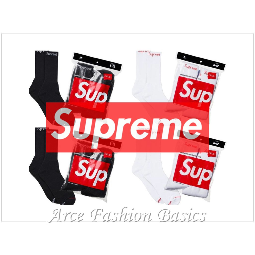 supreme red socks