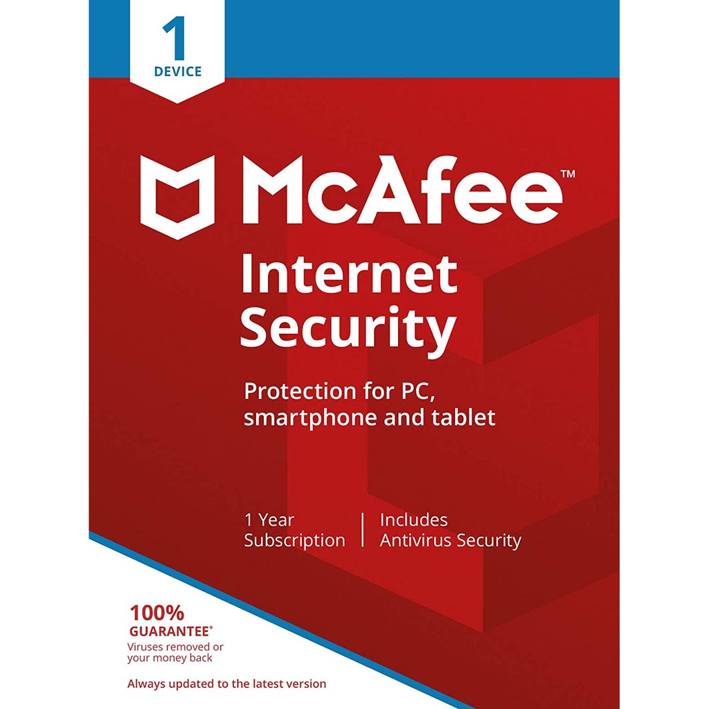 McAfee Internet Security | 1 Device, 10 Devices | 1 Year ( Online Delivery - No CD )
