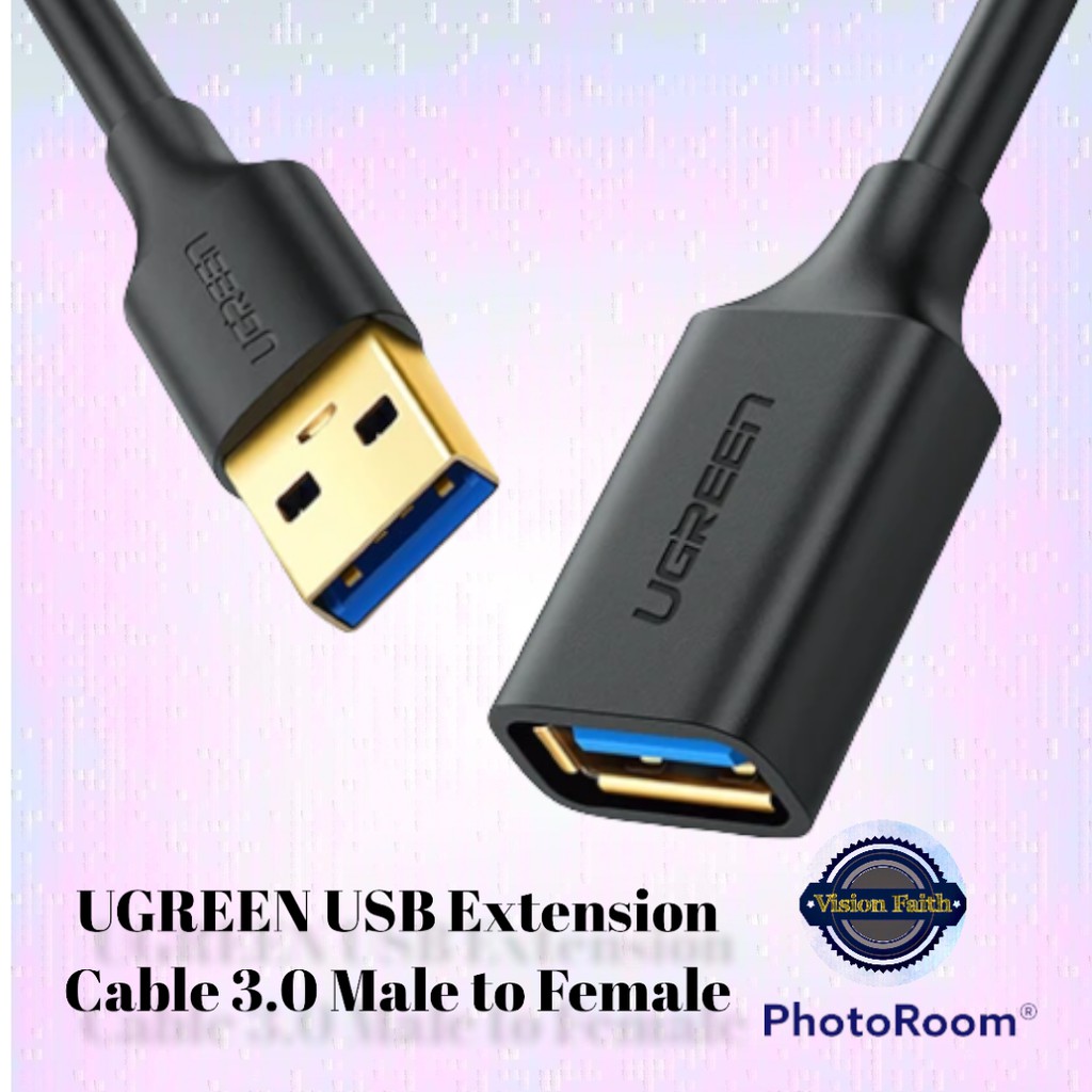 Ugreen Usb Extension Cable Male To Female Shopee Malaysia