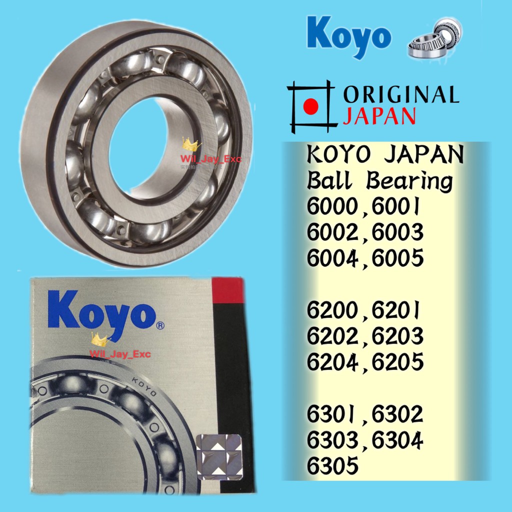 Koyo Ball Bearing C3 6000 6001 6002 6003 6004 6005 6200 6201 6202 6203 6204 6205 6301 6302 6303 6304 6305 Shopee Malaysia