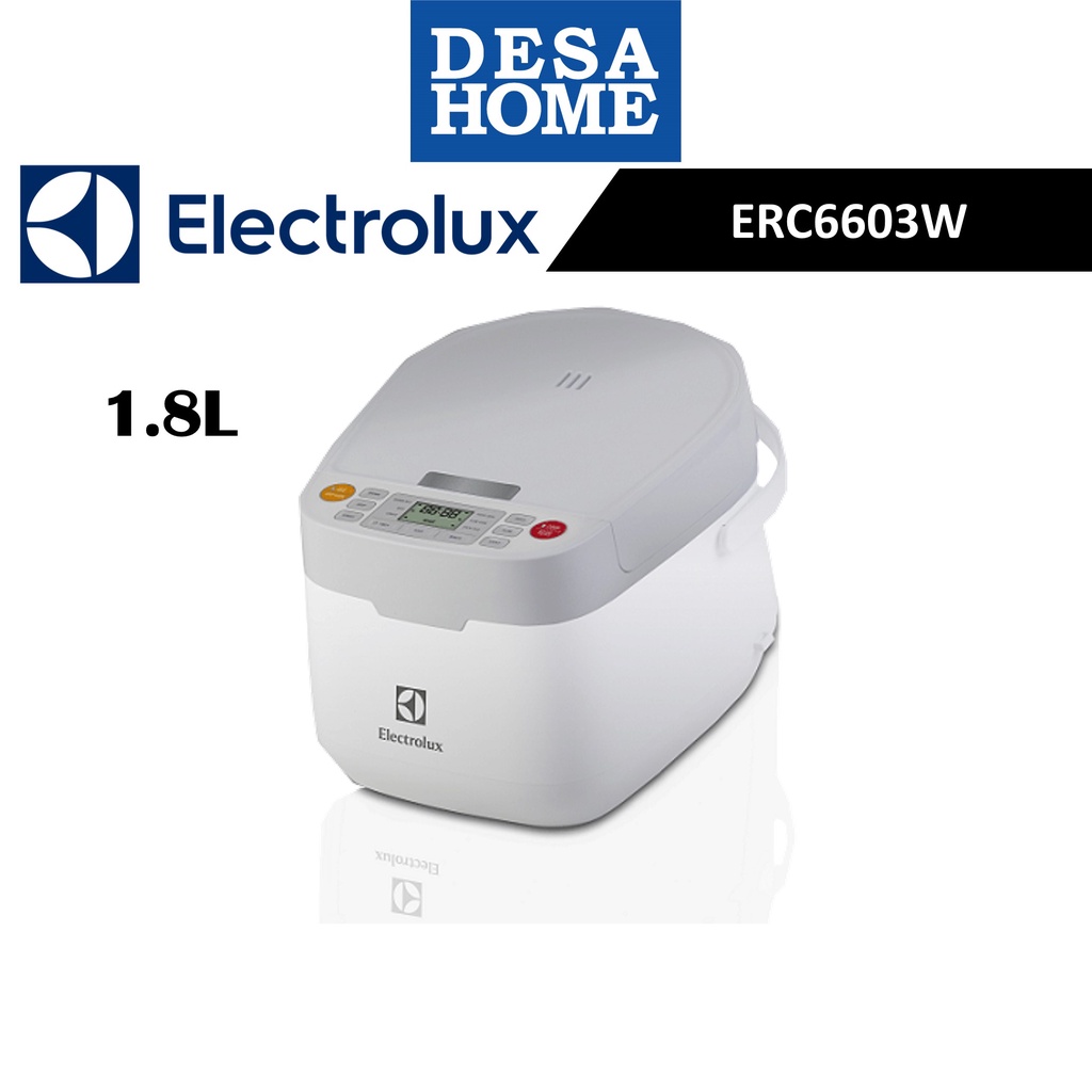 ELECTROLUX ERC6603W 1.8L ERGOSENSE RICE COOKER WITH 9 COOKING FUNCTIONS