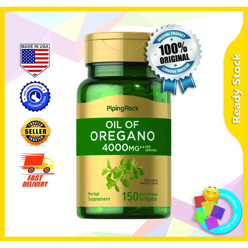 Piping Rock Oil of Oregano 4000 mg (per serving), 150 Softgels (Immune