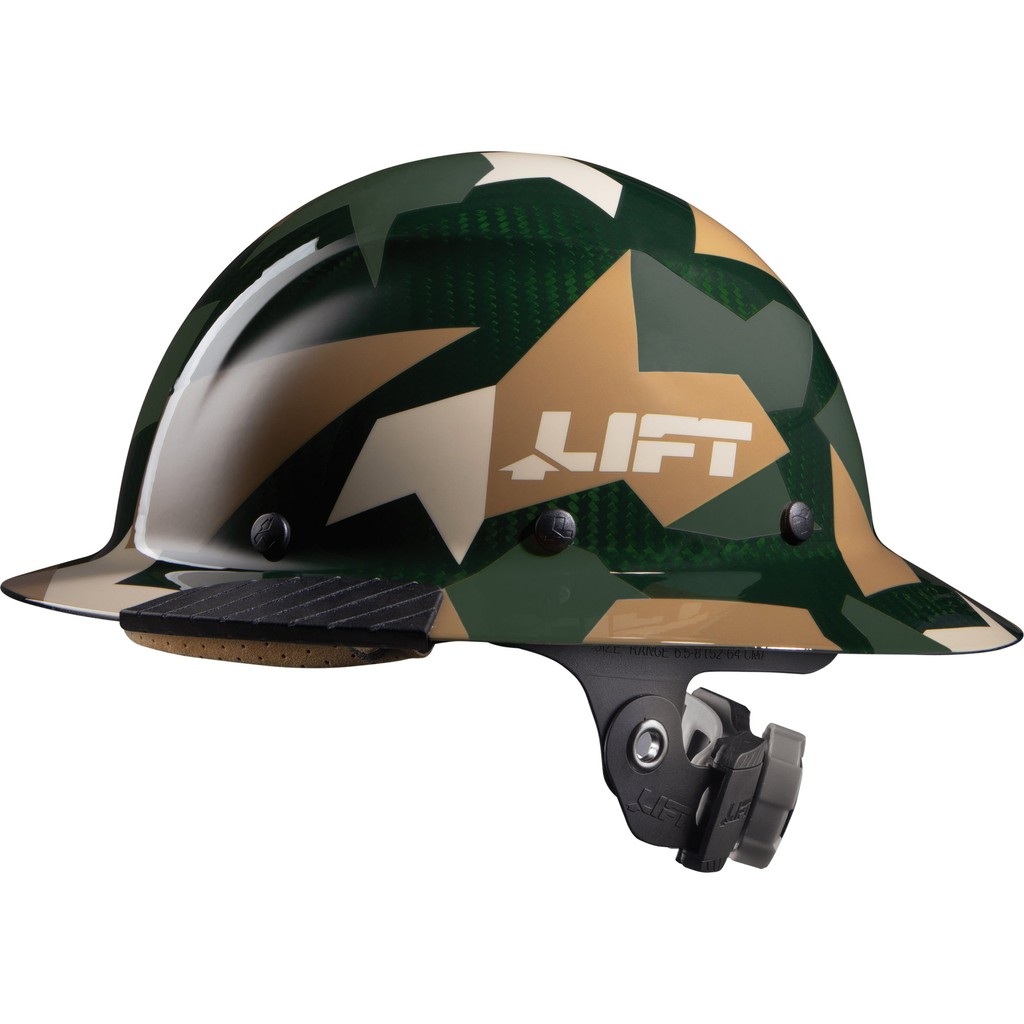 LIFT SAFETY DAX JUNGLE CARBON FIBER FULL BRIM HARDHAT HDC-20CJ